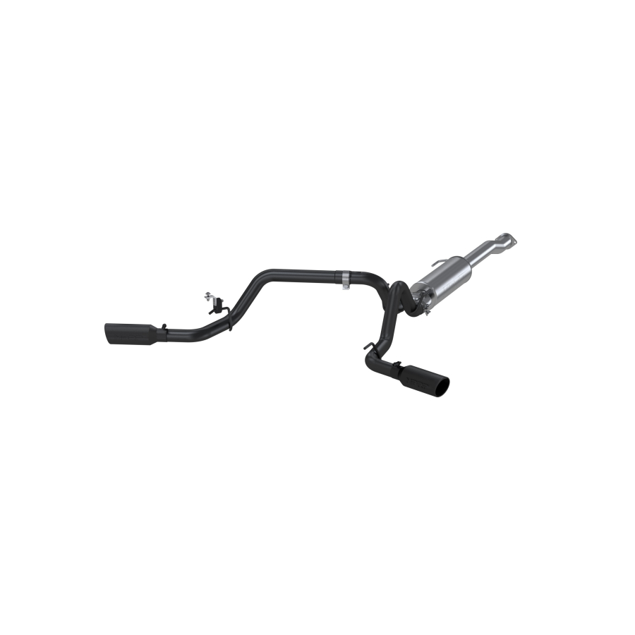 MBRP Exhaust - MBRP EXHAUST 3IN. CAT-BACK 2.5IN DUAL SPLIT SIDE EXIT BLACK COATED ALUMINIZED STEEL. - S5340BLK