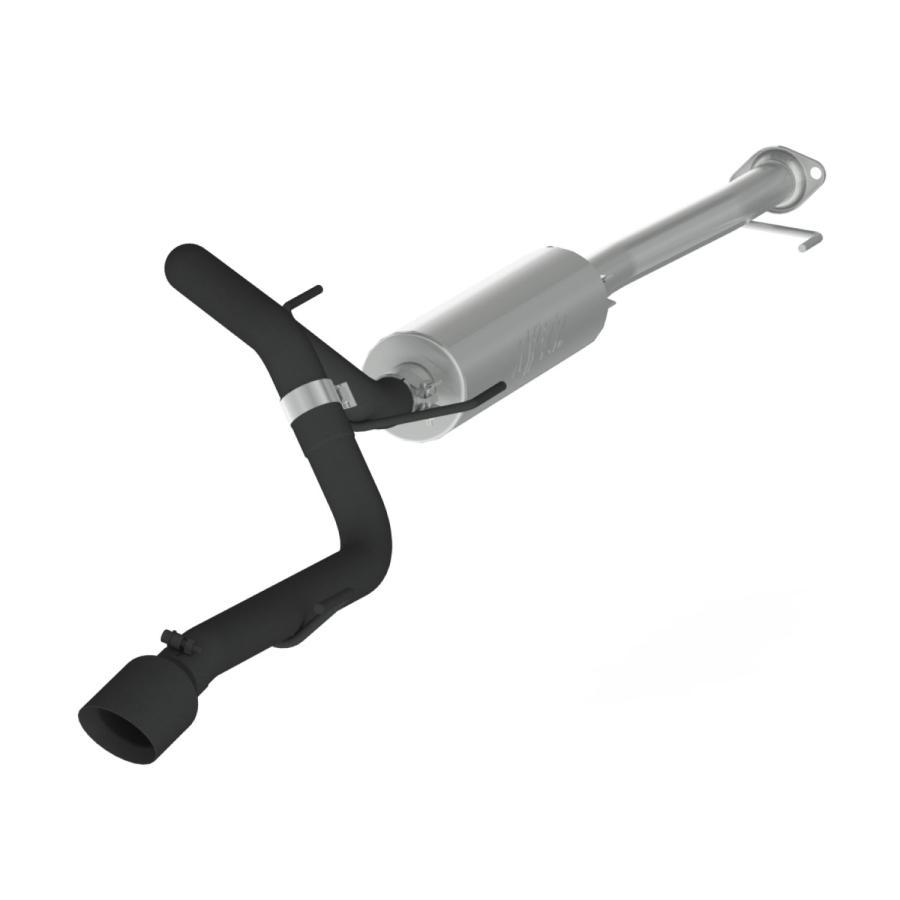 MBRP Exhaust - MBRP EXHAUST 2.5IN. CAT-BACK SINGLE REAR EXIT BLACK COATED ALUMINIZED STEEL. - S5342BLK