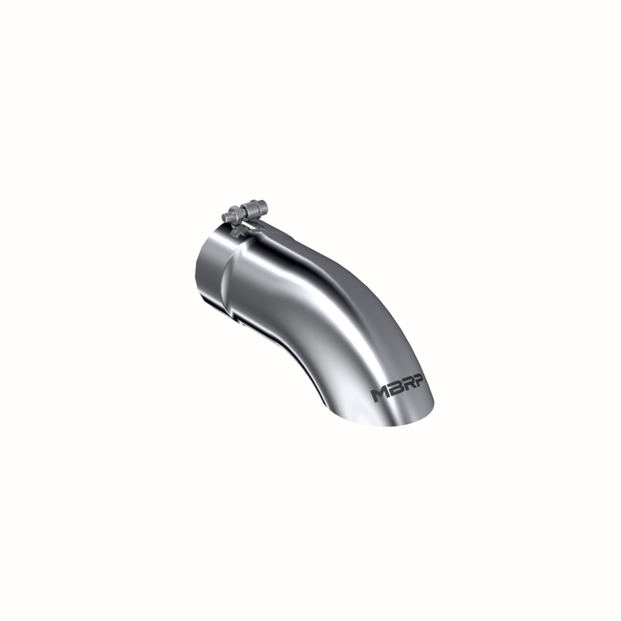 MBRP Exhaust - MBRP EXHAUST TIP 4IN. O.D. TURN DOWN 4IN. INLET 12IN. LENGTH T304 STAINLESS STEEL. - T5081