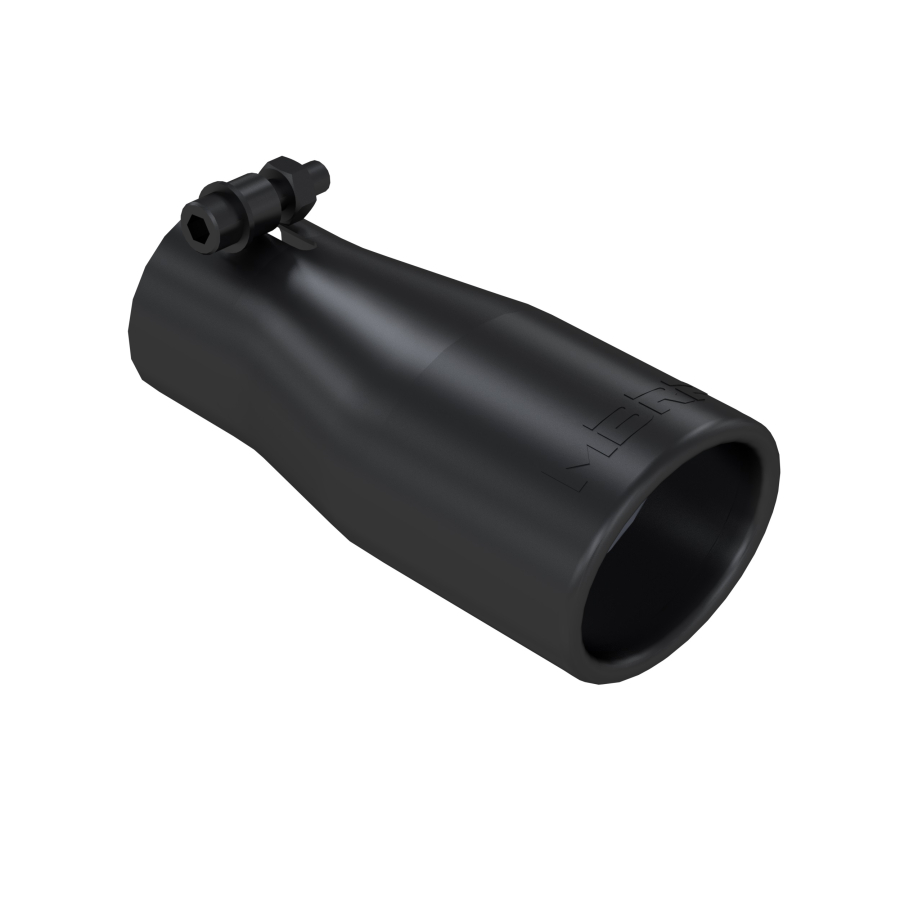 MBRP Exhaust - MBRP EXHAUST TIP 3 IN. O.D. OVAL 2IN. INLET 7 1/16IN. LENGTH BLACK. - T5116BLK