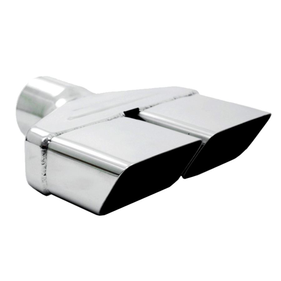 MBRP Exhaust - MBRP EXHAUST 8IN X 2 1/2IN ID RECTANGLE 2 1/2IN INLET, 8 1/4IN LENGTH T304 STAINLESS STEEL. - T5118