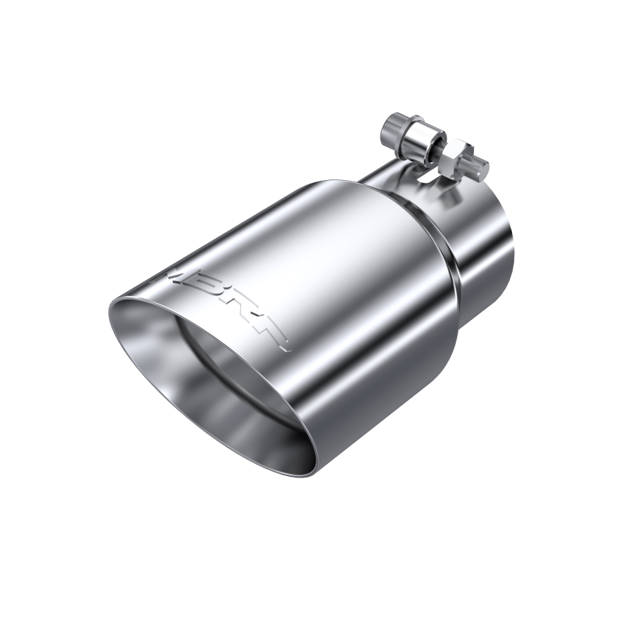 MBRP Exhaust - MBRP EXHAUST TIP 4IN. O.D. DUAL WALL ANGLED 3IN. INLET 8IN. LENGTH T304 STAINLESS STEEL. - T5122