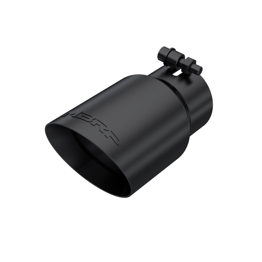 MBRP Exhaust - MBRP EXHAUST TIP 4IN. O.D. DUAL WALL ANGLED 3IN. INLET 8IN. LENGTH BLACK. - T5122BLK