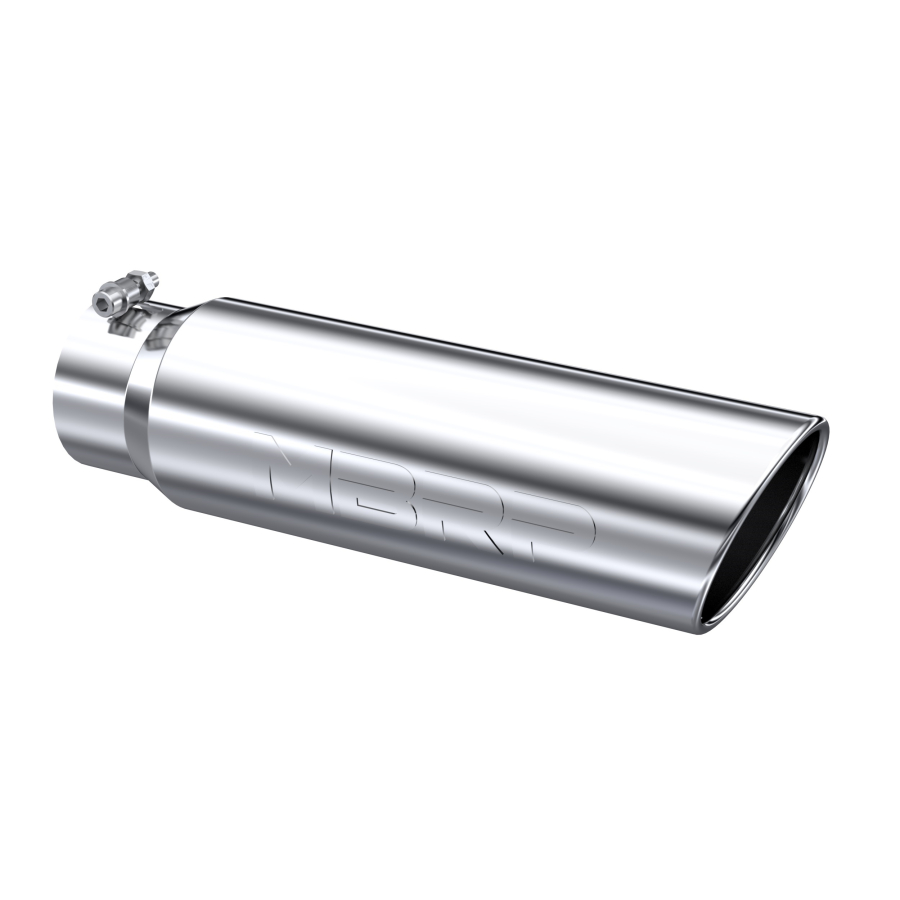 MBRP Exhaust - MBRP EXHAUST TIP 5IN. O.D. ANGLED ROLLED END 4IN. INLET 18IN. IN LENGTH T304. - T5124