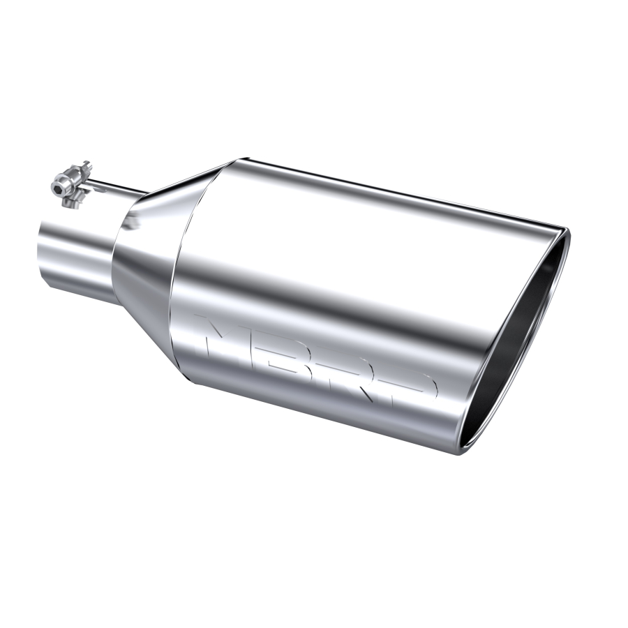 MBRP Exhaust - MBRP EXHAUST TIP 8IN. O.D. ROLLED END 4IN. INLET 18IN. IN LENGTH T304 STAINLESS STEEL. - T5128