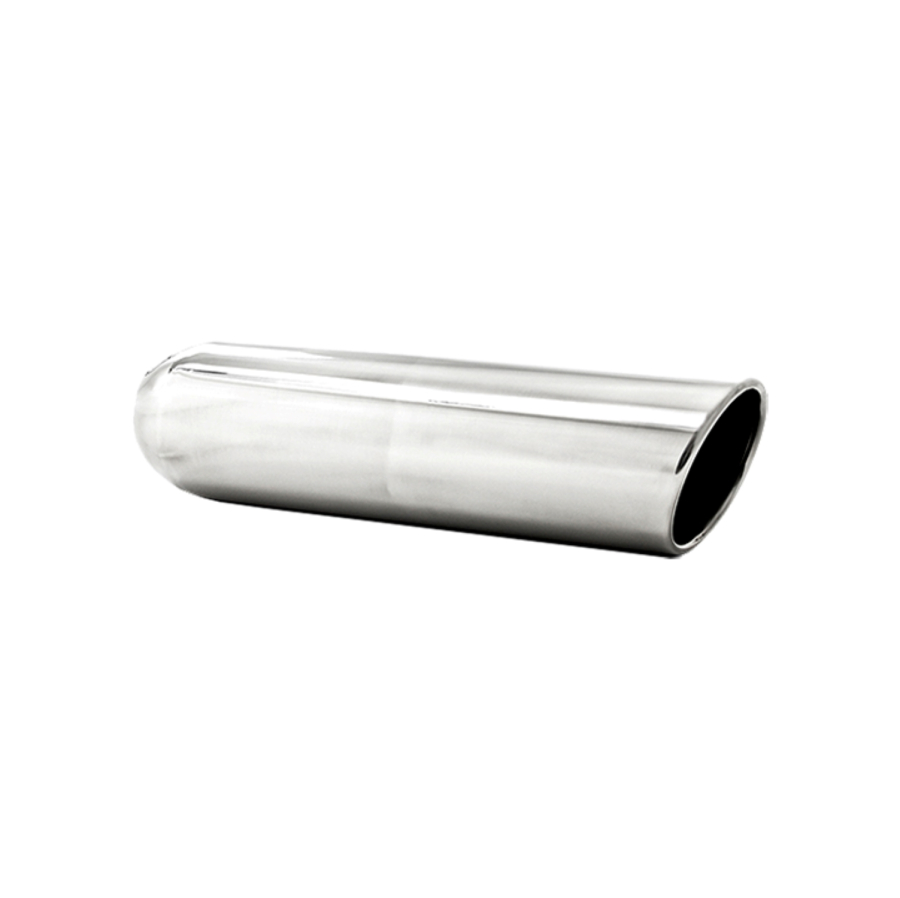 MBRP Exhaust - MBRP EXHAUST 4IN. OD 2.5IN. INLET 16IN. IN LENGTH ANGLED CUT ROLLED END WELD ON T304 STAINLESS. - T5135