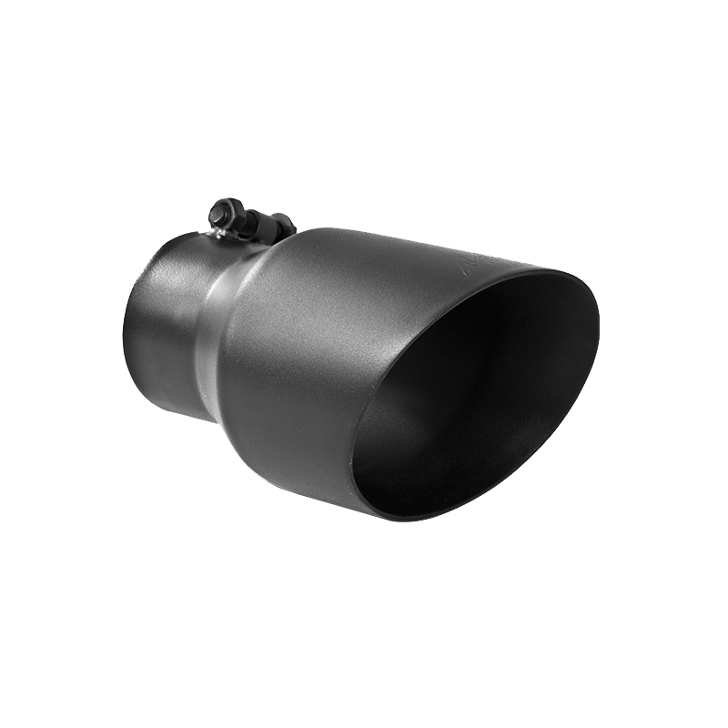 MBRP Exhaust - MBRP EXHAUST TIP 4.5IN OD 3.5IN INLET 7.7IN LENGTH DUAL WALL ANGLED BLACK-COATED STAINLESS STEEL. - T5151BLK