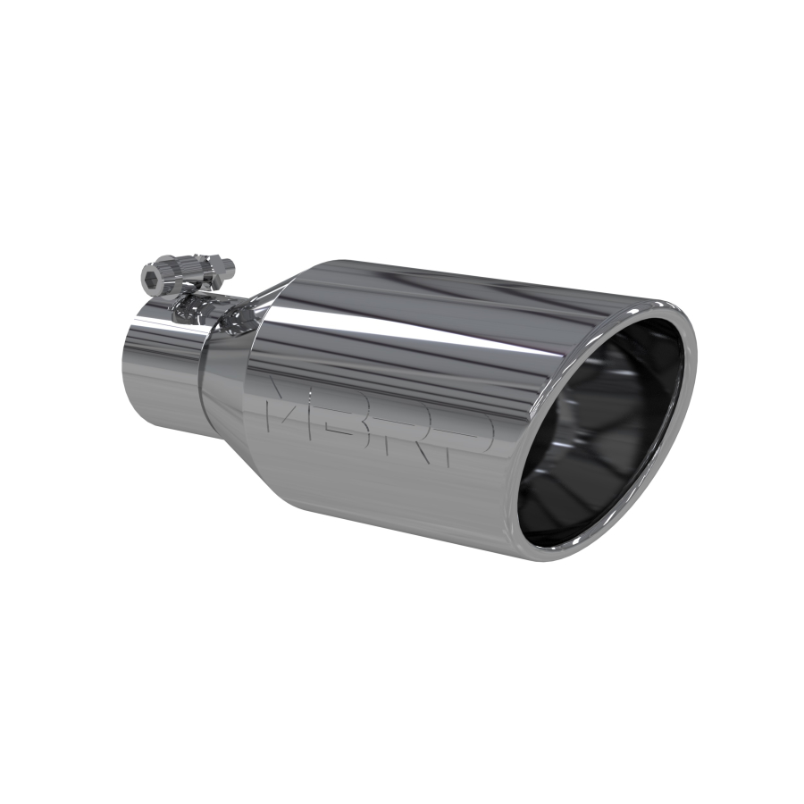 MBRP Exhaust - MBRP EXHAUST TIP 4 1/2IN. O.D. SW ANGLE ROLLED END 2 1/2IN. INLET 11IN. IN LENGTH T304 STAINLESS STEEL. - T5160