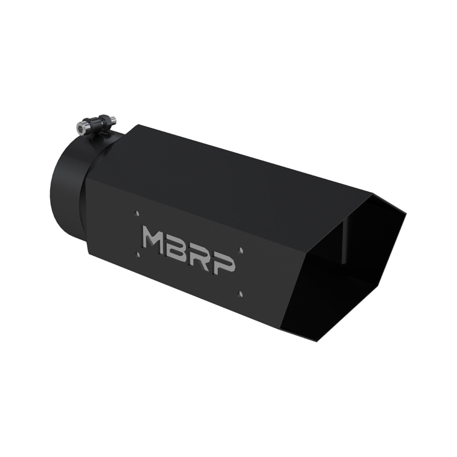 MBRP Exhaust - MBRP EXHAUST POWDERED COATED STAINLESS STEEL 5" INLET 6" OUTSIDE DIAMETER 16" ASSEMBLED LENGTH. - T5166BLK