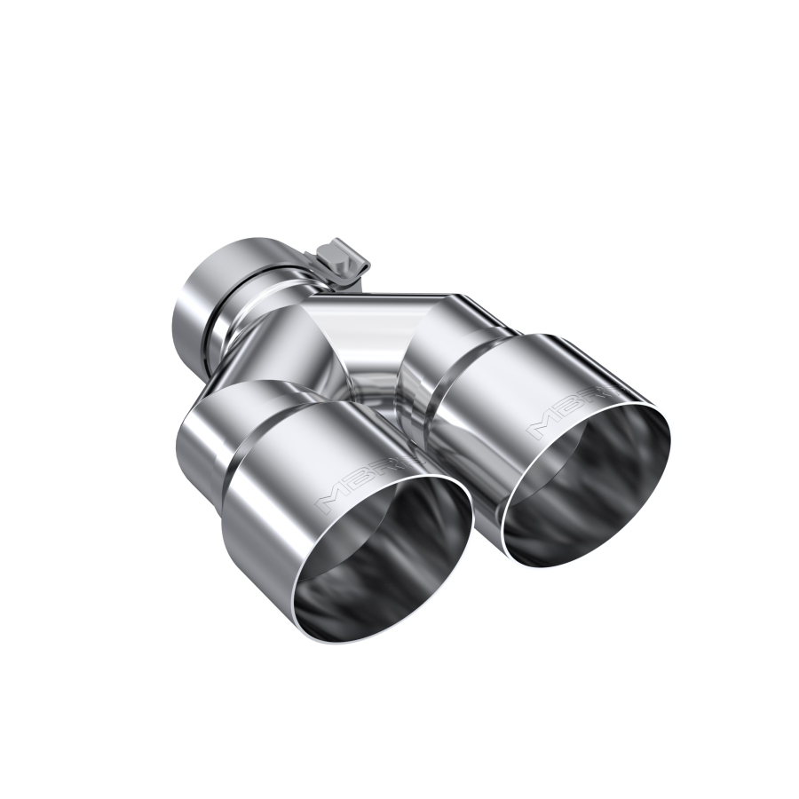 MBRP Exhaust - MBRP EXHAUST 3" ID, DUAL 4" OD OUT STAGGERED LEFT 9.37"/ RIGHT 9.87" LENGTH SINGLE WALL T304 STAINLESS STEEL. - T5183