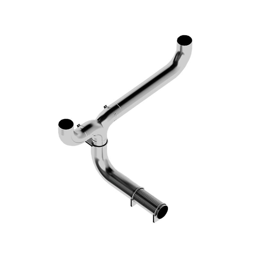 MBRP Exhaust - MBRP EXHAUST FULL SIZE PICK-UP BEDS T-PIPE KIT 5" SMOKERS ALUMINIZED STEEL. - UT6001