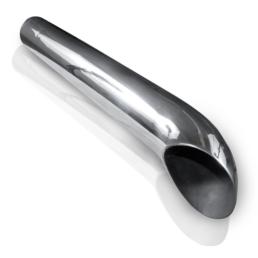 Stainless Works - STAINLESS WORKS TURN DOWN MUFFLER, 304 STAINLESS STEEL 3" ID INLET / OUTLET WITH A 2-1/2" CORE, WITH 3-1/2" BODY WITH A OVERALL LENGTH OF 24" AND A MILL FINISH. - TDM3