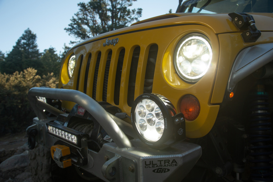 Vision X Lighting - VISION X LIGHTING SINGLE 8.7" CANNON ADVENTURE HALO 14 LED LIGHT MIXED BEAM - 1238116