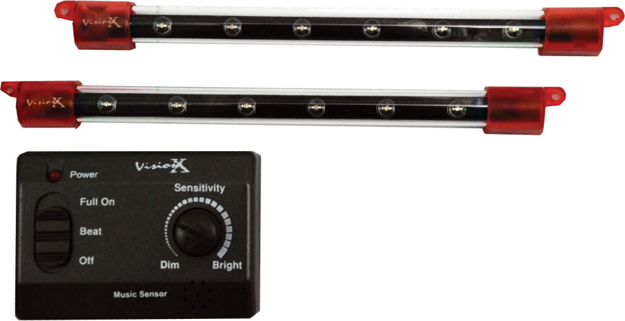 Vision X Lighting - VISION X LIGHTING 6" TWIN PACK LED BARS RED - 4005129