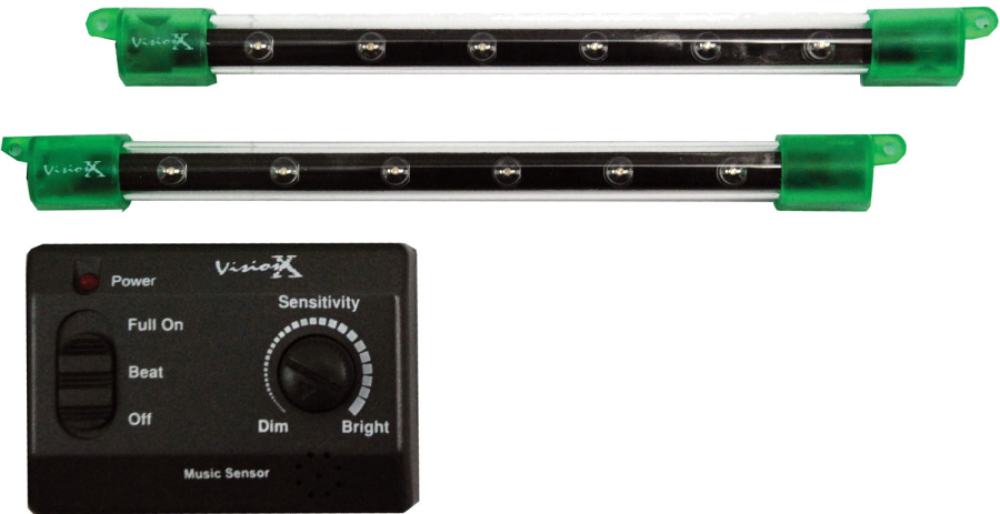 Vision X Lighting - VISION X LIGHTING 6" TWIN PACK LED BARS GREEN - 4005136