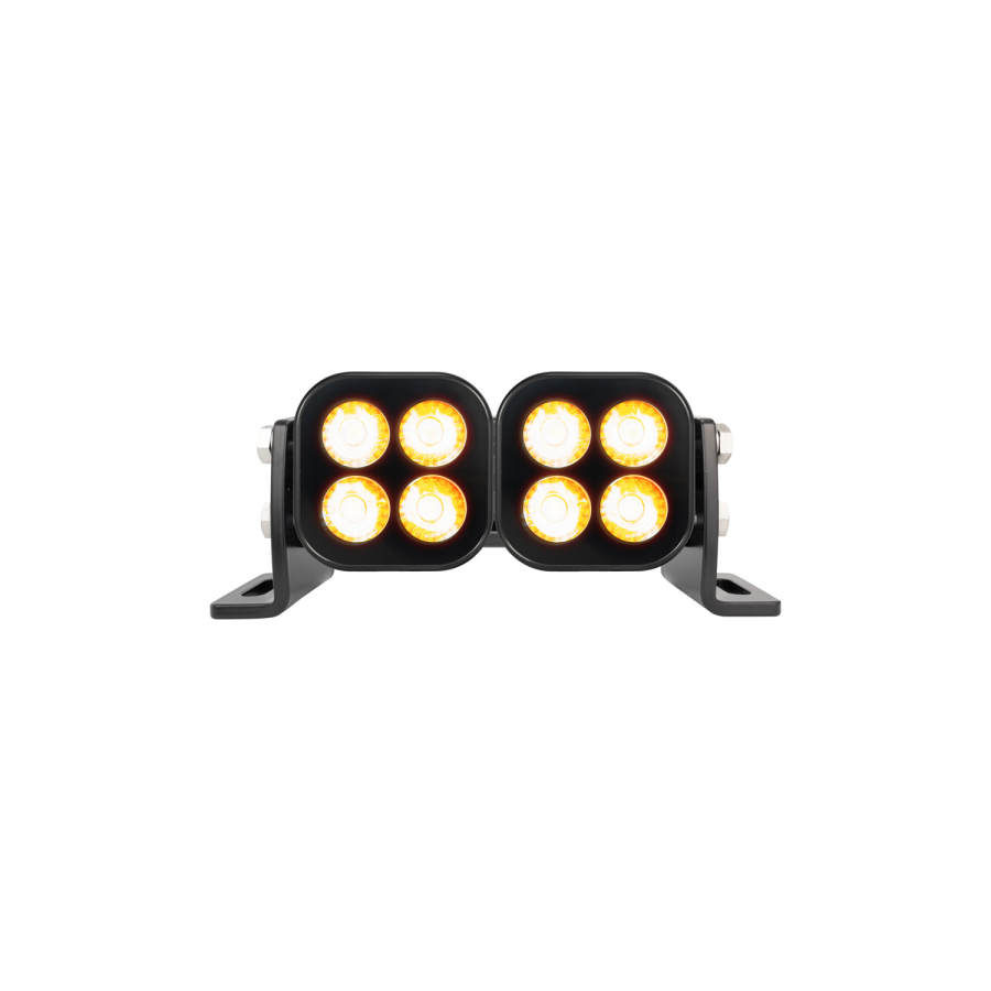 Vision X Lighting - VISION X LIGHTING UNITE SERIES 6" BLACKOUT AMBER FLOOD BEAM - 4506019