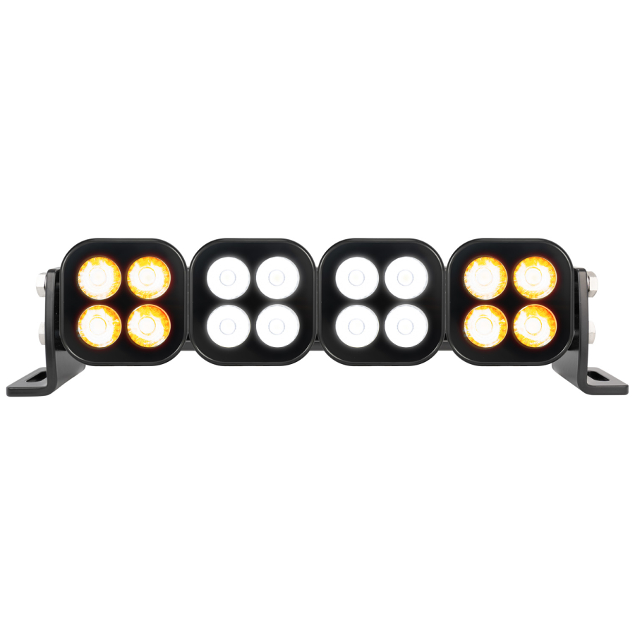 Vision X Lighting - VISION X LIGHTING UNITE SERIES 12" BLACKOUT COMBO BEAM WHITE SPOT AMBER FLOOD - 4512015