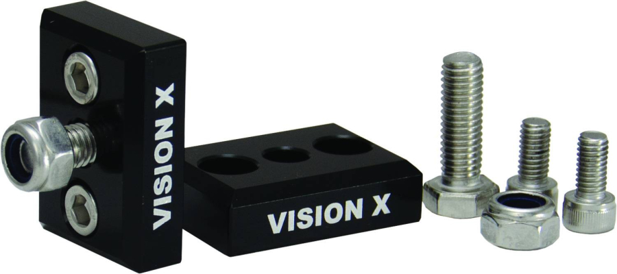 Vision X Lighting - VISION X LIGHTING XPI/XPR SERIES CENTERED END MOUNT BRACKET AND HARDWARE KIT - 9892917