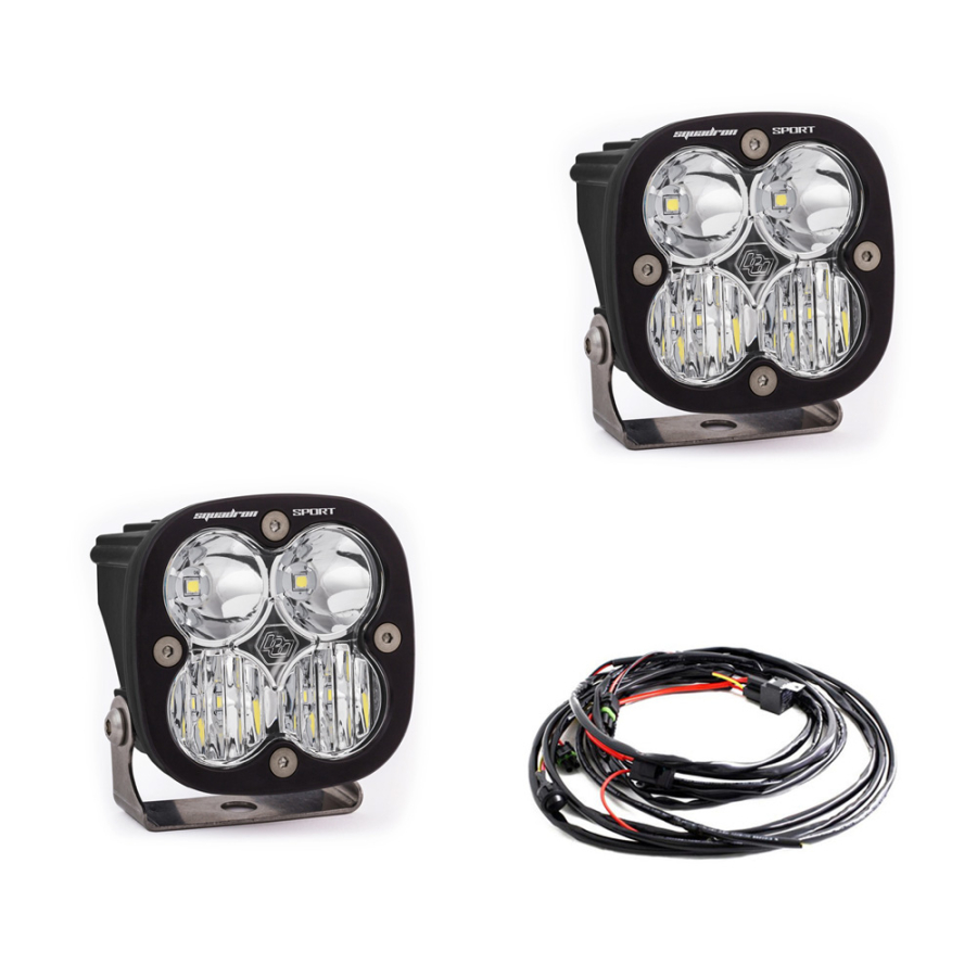 Baja Designs - SQUADRON SPORT LED LIGHT DRIVING/COMBO PAIR