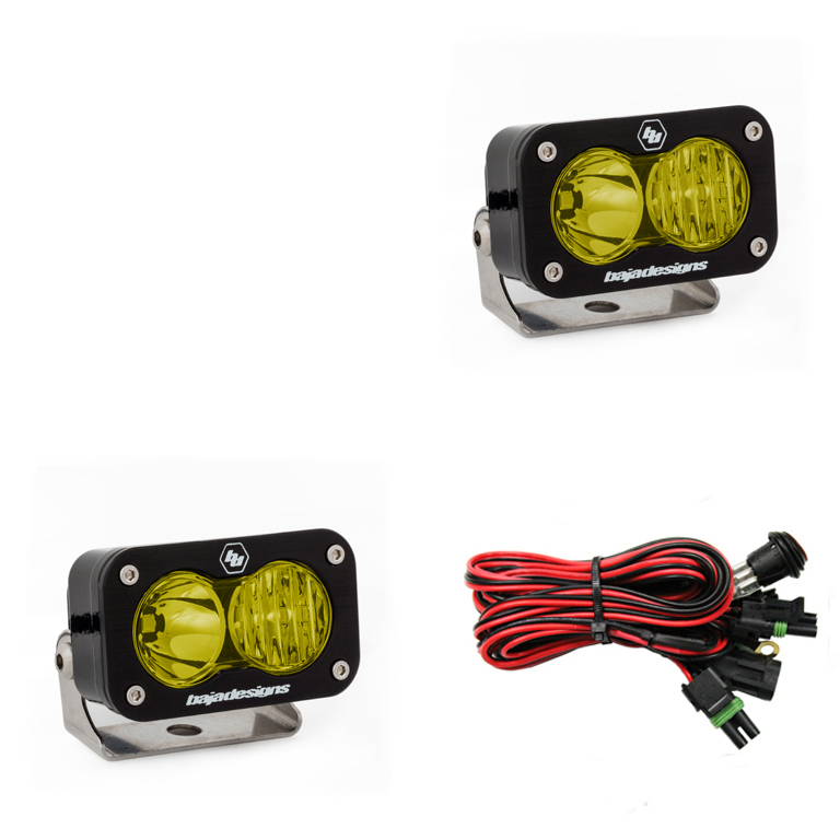 Baja Designs - S2 PRO LED LIGHT AMBER DRIVING/COMBO PAIR