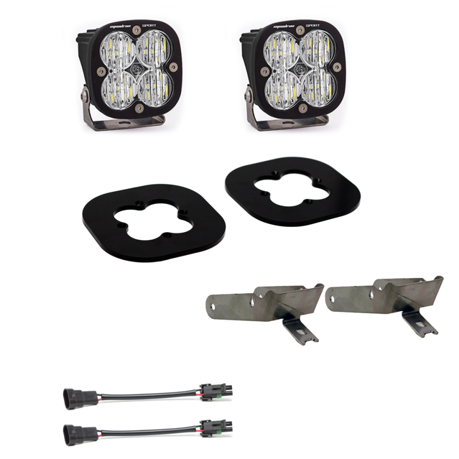 Baja Designs - Baja Designs Super Duty Fog Lights Squadron Pro 11-16 Super Duty Fog Pocket Kit - 447631