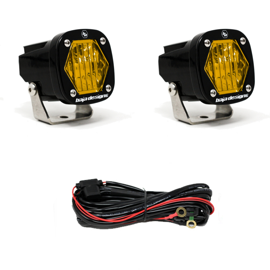 Baja Designs - S1 LED LIGHT AMBER WIDE CORNERING PAIR