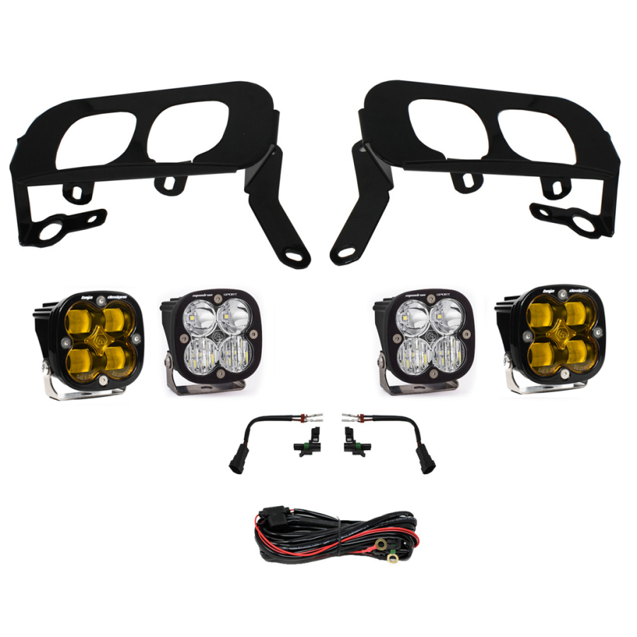 Baja Designs - Baja Designs Silverado 1500 Fog Pocket Kit 14-15 FPK, SAE Amber W/C & Sport D/C - 447531