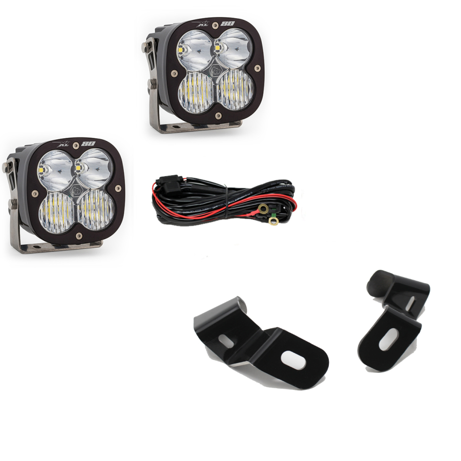 Baja Designs - Baja Designs Dodge Ram LED Light Pods For Ram 2500/3500 19-On A-Pillar Kits XL 80 Driving Combo - 448041