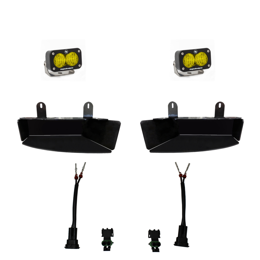 Baja Designs - Baja Designs Dodge Ram Light Kit For Ram 2500/3500 19-On FPK S2 Sport W/C Amber - 448043