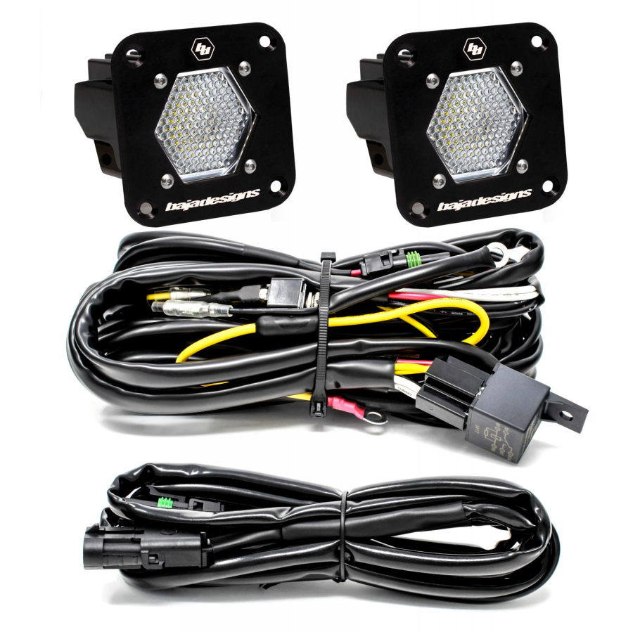 Baja Designs - S1 LED LIGHT WORK/SCENE FLUSH PAIR KIT