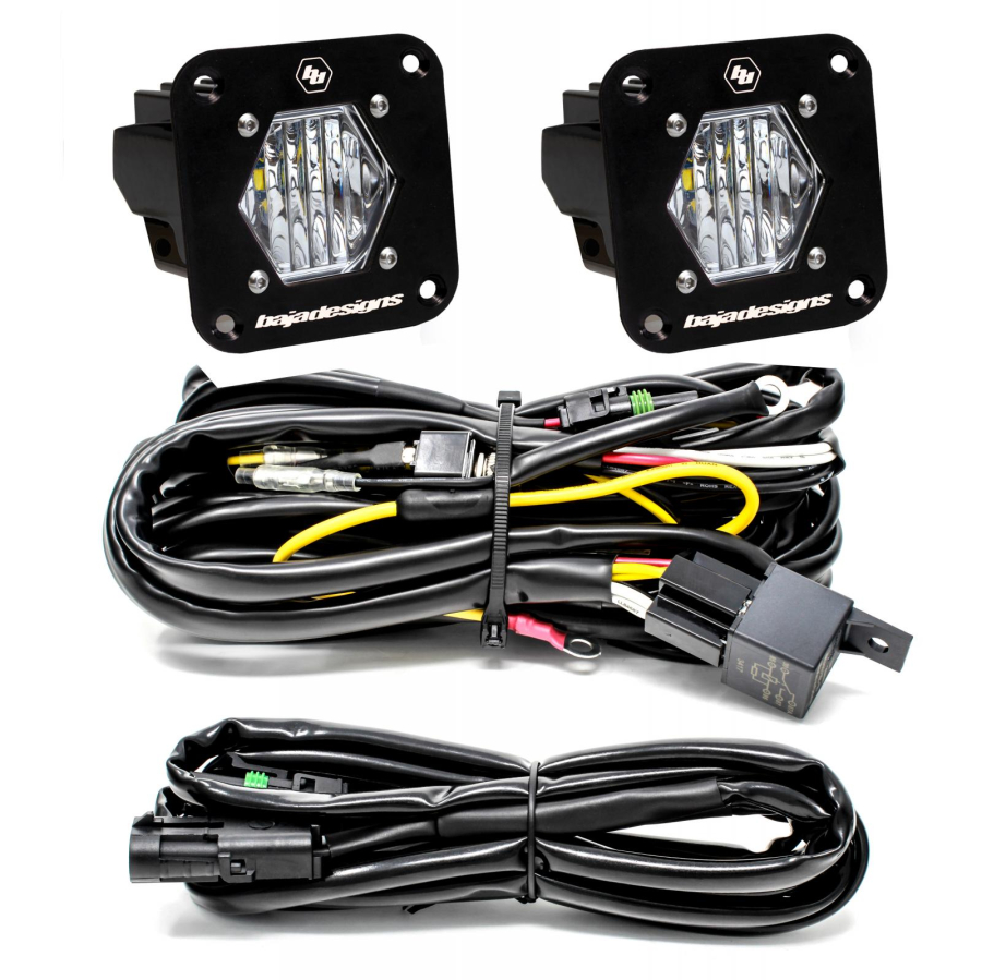 Baja Designs - S1 LED LIGHT WIDE CORNERING FLUSH PAIR KIT