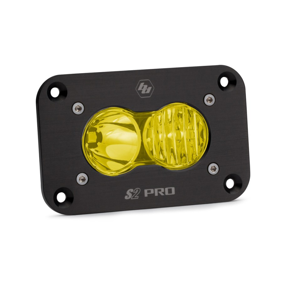 Baja Designs - S2 PRO LED LIGHT AMBER DRIVING/COMBO FLUSH