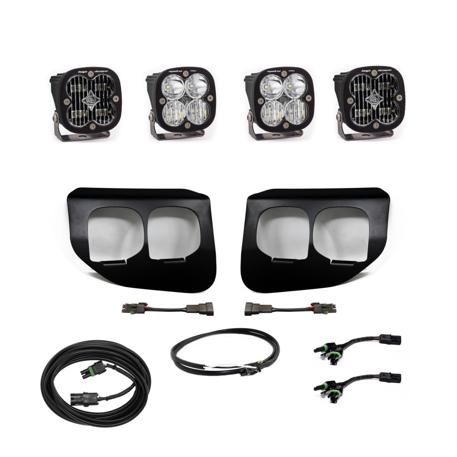 Baja Designs - 20-22 Ford Super Duty Fog Pocket Kit SAE Pro Driving/Combo w/Upfitter