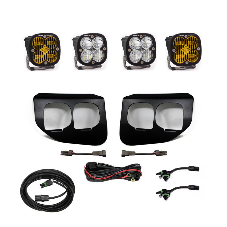 Baja Designs - Baja Designs Ford Super Duty (20-22) Fog Lights Dual FPK Amber SAE/Pro DC - 447737