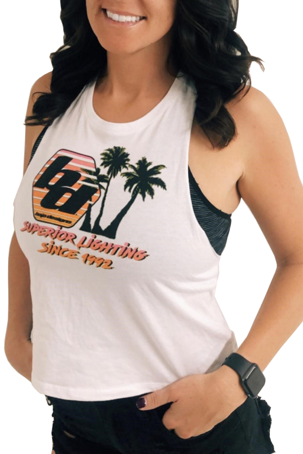 Baja Designs - BD Superior 90's Quality Ladies Tank White