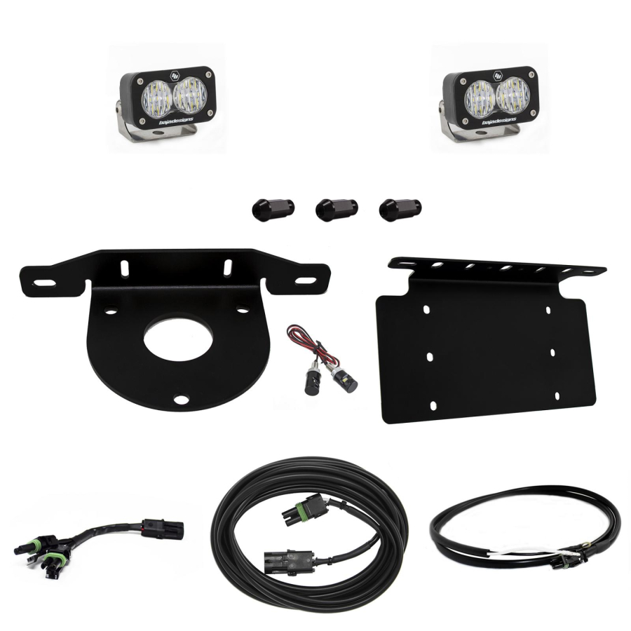 Baja Designs - Baja Designs Bronco Dual S2 Sport W/C Reverse Kit w/Lic Plate w/Upfitter 21-Up Ford Bronco - 447764UP