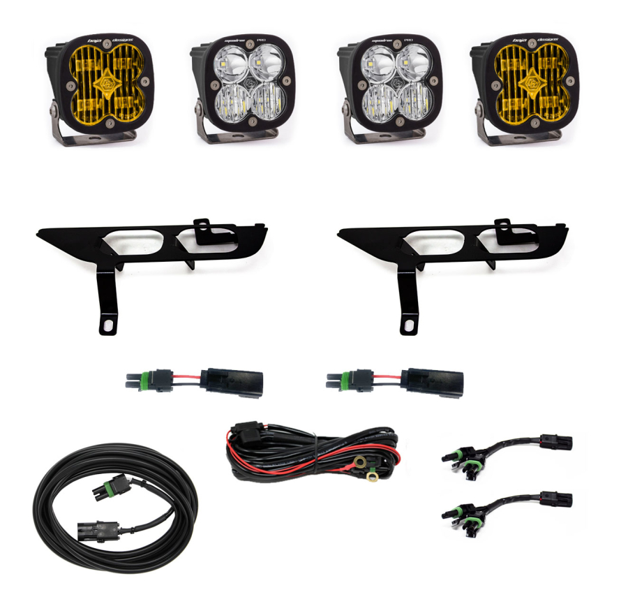 Baja Designs - Baja Designs Ford, F150, (21-On), FPK, SAE Clear/Pro DC, Up w/ DRL - 447870UP