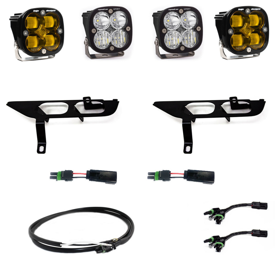 Baja Designs - Baja Designs Ford, F150, (21-On), FPK, SAE Amber/Sport DC, Up w/ DRL - 447869UP