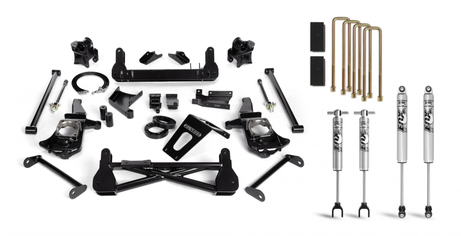 Cognito Motorsports Truck - Cognito Motorsports Truck 7-Inch Standard Lift Kit with Fox PSMT 2.0 Shocks for 11-19 Silverado/Sierra 2500/3500 2WD/4WD Stabilitrak - 110-P0780