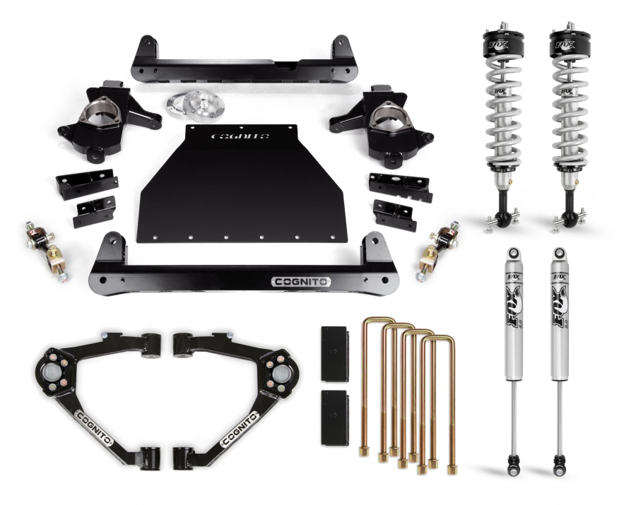 Cognito Motorsports Truck - Cognito Motorsports Truck 4-Inch Performance Lift Kit With Fox PS IFP 2.0 Shocks for 07-18 Silverado/Sierra 1500 2WD/4WD With OEM Cast Steel Control Arms - 210-P0958