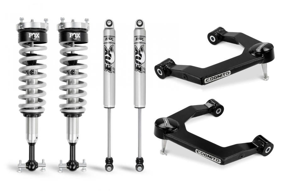 Cognito Motorsports Truck - Cognito Motorsports Truck 3-Inch Performance Leveling Kit With Fox PS Coilover 2.0 IFP Shocks for 19-22 Silverado/Sierra 1500 2WD/4WD - 210-P0874