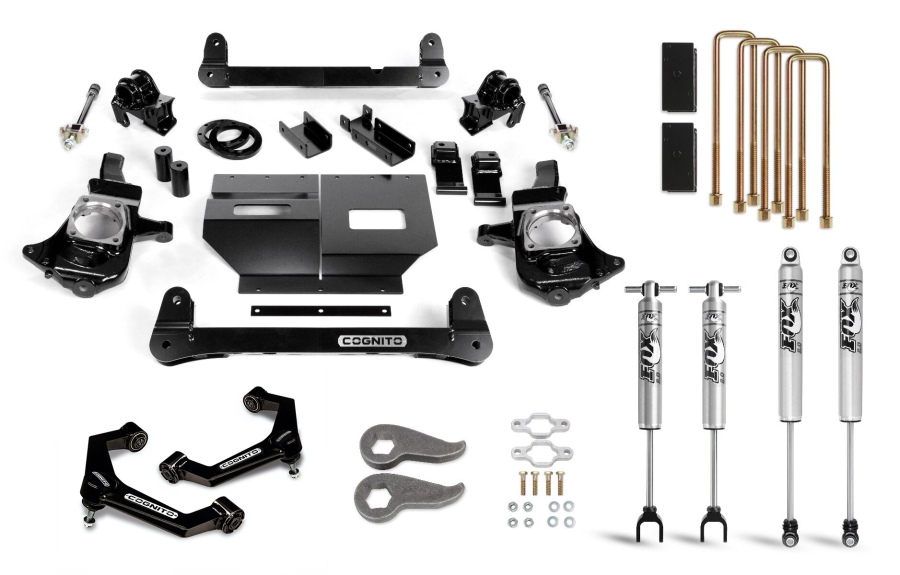 Cognito Motorsports Truck - Cognito Motorsports Truck 6-Inch Standard Lift Kit with Fox PS 2.0 IFP Shocks for 11-19 Silverado/Sierra 2500/3500 2WD/4WD - 110-P0968