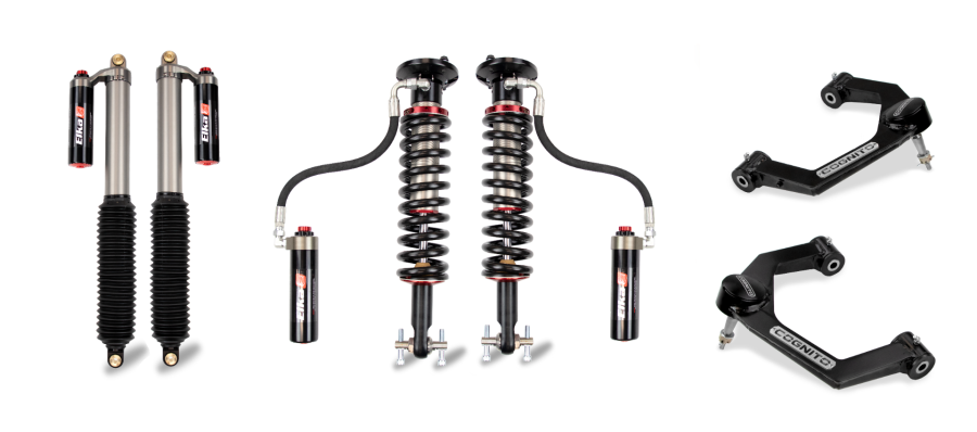 Cognito Motorsports Truck - Cognito Motorsports Truck 2.5-inch Elite Leveling Kit with Elka 2.5 Reservoir shocks for 21-23 Ford F-150 2WD/4WD - 220-P1141