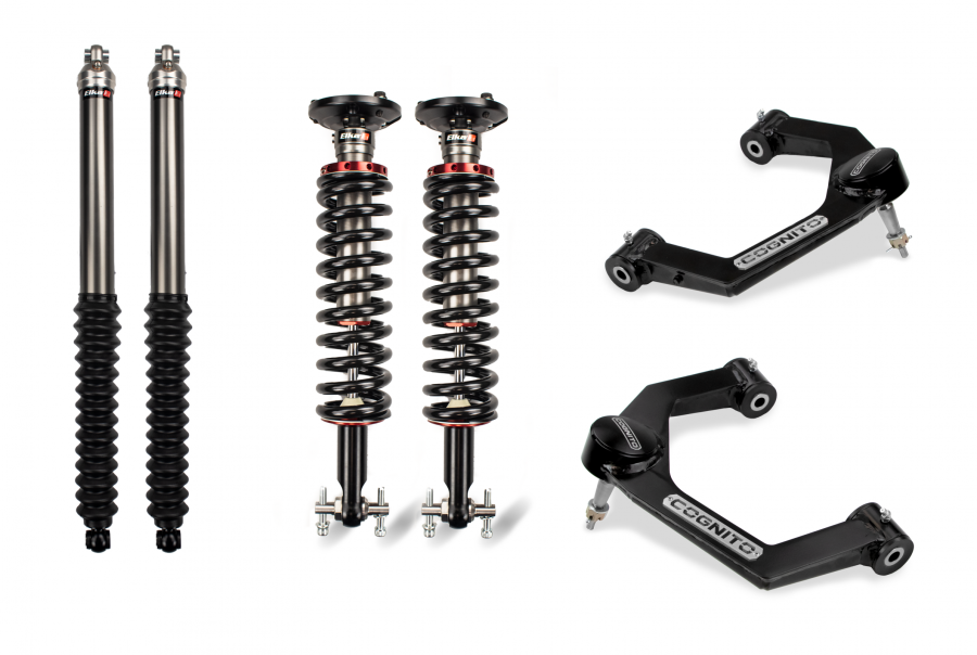 Cognito Motorsports Truck - Cognito Motorsports Truck 2.5-inch Performance Leveling Kit with Elka 2.0 IFP shocks for 22-23 Ford F-150 4WD - 220-P1136