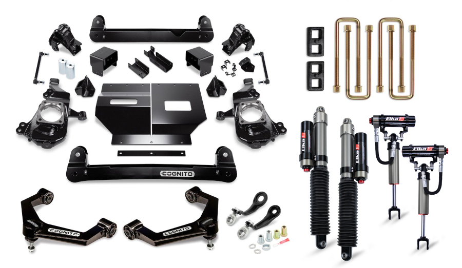 Cognito Motorsports Truck - Cognito Motorsports Truck 4-Inch Elite Lift Kit with Elka 2.5 reservoir shocks for 20-22 Silverado/Sierra 2500/3500 2WD/4WD - 210-P1151