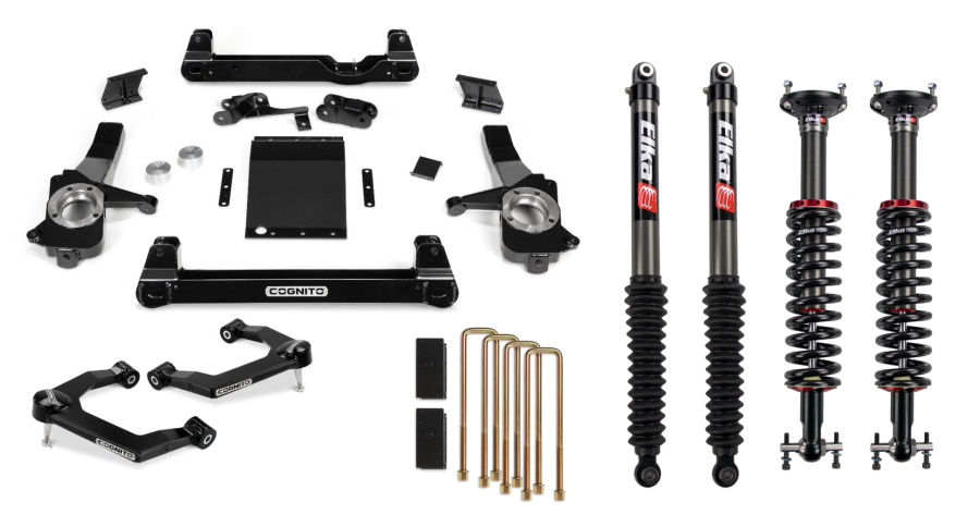 Cognito Motorsports Truck - Cognito Motorsports Truck 6-Inch Performance Lift Kit with Elka 2.0 IFP Shocks For 19-22 Silverado/Sierra 1500 2WD/ 4WD, including AT4, and Trail Boss  - 210-P1149