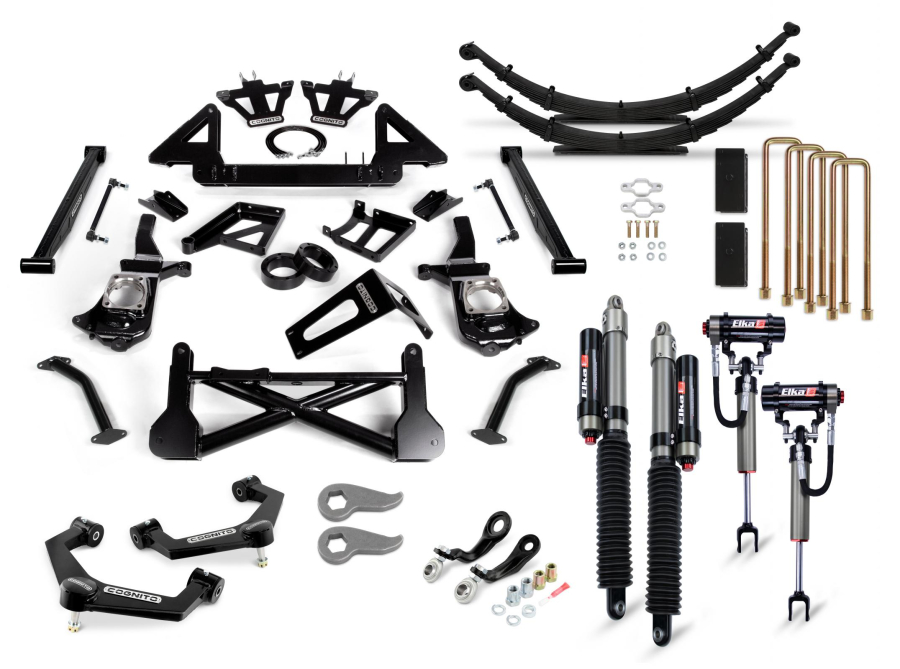 Cognito Motorsports Truck - Cognito Motorsports Truck 12-Inch Elite Lift Kit with Elka 2.5 Reservoir Shocks For 11-19 Silverado/Sierra 2500/3500 2WD/4WD - 210-P1180