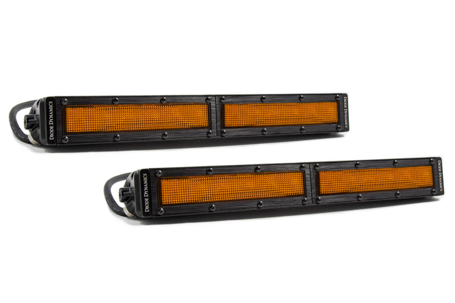 Diode Dynamics - Stage 12 Inch LED Light Bar Amber Flood