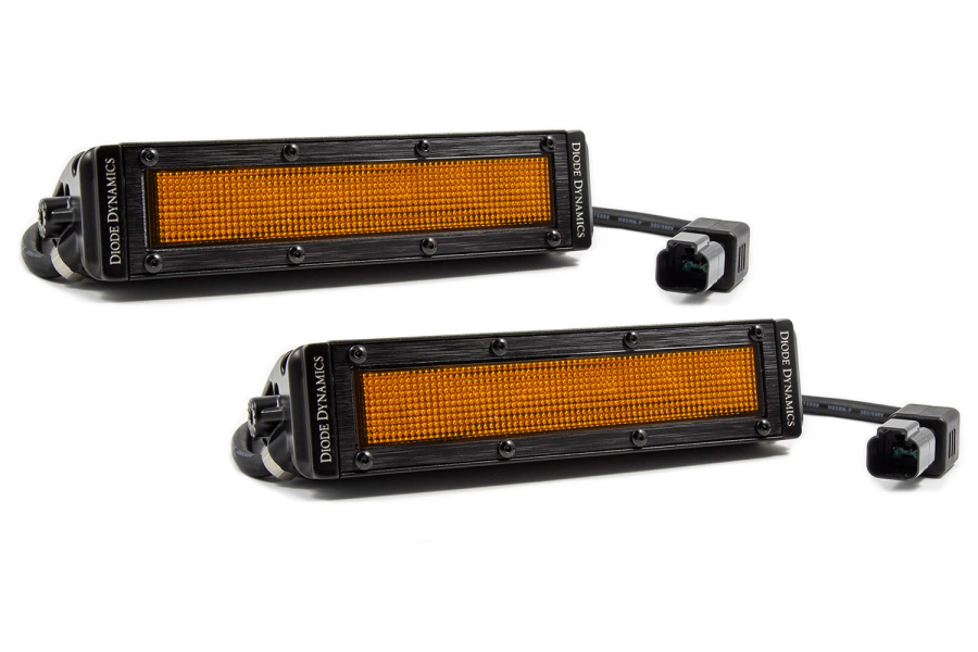 Diode Dynamics - Stage 6 Inch LED Light Bar Amber Flood