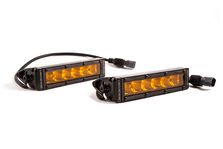 Diode Dynamics - Stage 6 Inch LED Light Bar Amber Driving